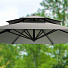 Зонт садовый 3х3 м, серый, с регулировкой высоты и двойным верхом, Green Days - фото 10