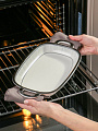 Блюдо керамика, прямоугольное, 33 см, с ручками, RasheL, R-33102