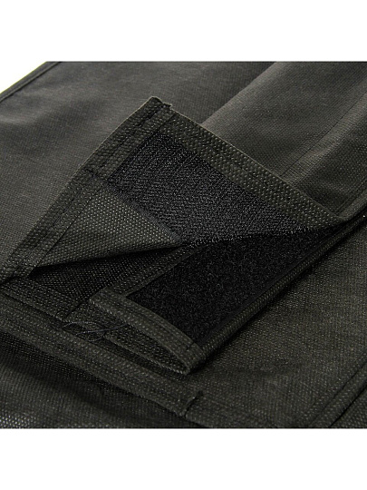 Кофр для хранения, 6 карманов, подвесной, 120х28х28 см, спанбонд, с ручкой, серый, П-15, П-15-1202828