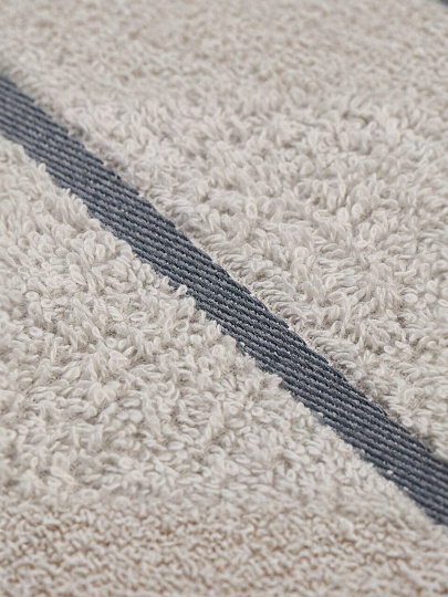 Полотенце банное 50х90 см, 100% хлопок, 420 г/м2, Азия, Silvano, светло-серое, Узбекистан