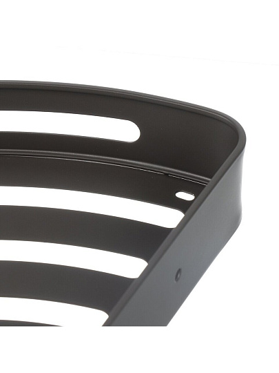 Полка для ванной алюминий, настенная, угловая, 22х22х3.8 см, A340095