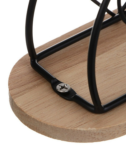 Салфетница дерево, 16х7х8 см, Vetta, сталь, 827-132