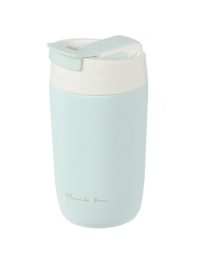 Термокружка нержавеющая сталь, 0.48 л, голубая, Y4-9305