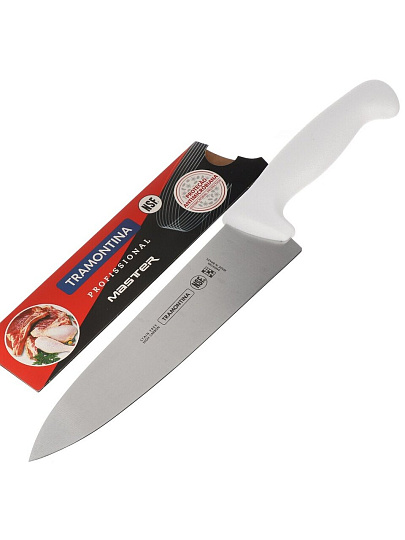 Нож Tramontina, Professional Master, для мяса, нержавеющая сталь, 20 см, рукоятка пластик, 24609/088-TR