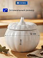 Горшок для запекания керамика, 0.68 л, 12х12х11см, Daniks, Тыква, Y4-7975 - фото 2