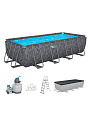 Бассейн каркасный Bestway, 549х274х132 см, 561KA, фильтр-насос, лестница, тент, 16477 л, полисферы - фото 8