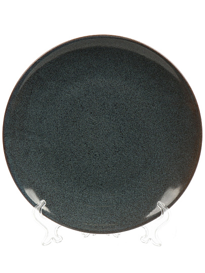 Тарелка десертная, фарфор, 21 см, Индиго, Daniks, 15ТП21001