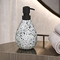 Дозатор для жидкого мыла, Zenfort, Granite, керамика, 17x8.5x8.5 см, 380 мл, 106668