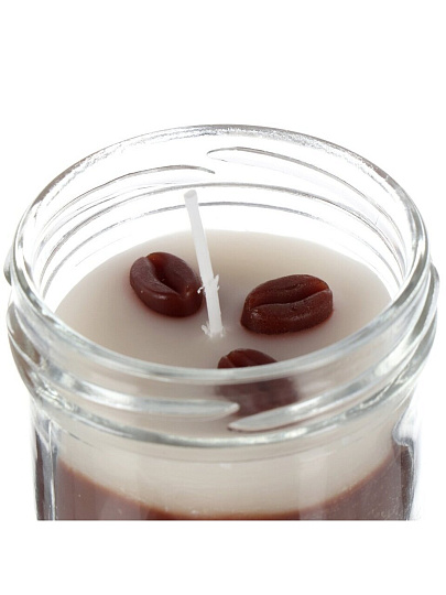 Свеча декоративная ароматическая, 6.4х5.9 см, в баночке, Kukina Raffinata, Кофейно-шоколадная фантазия, с крышкой, 125 мл, 501645