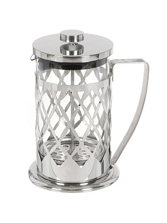 Френч-пресс 0.8 л, стекло, нержавеющая сталь, серебро, ВF-703(800мл.)