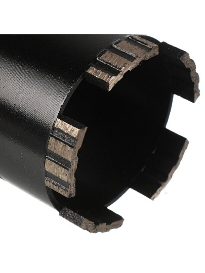 Коронка алмазная, по бетону, 68х70 мм, Росомаха, М16, SDS-Plus, с переходником, 500068