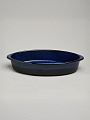 Форма для запекания керамика, 22х37х7 см, 2.5 л, овальная, Agness, Reactive Blue, 780-129