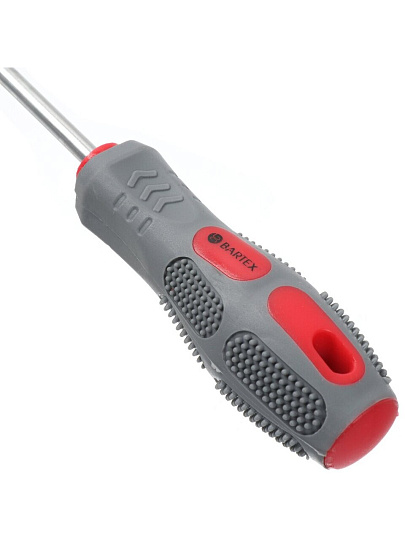 Отвертка плоская, Bartex, SL6, 6х100 мм, антискользящая двухкомпонентная, CrV сталь, K0029N