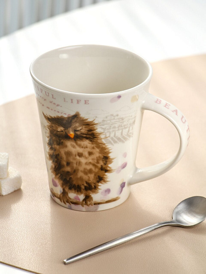 Кружка фарфор, 350 мл, Сова, Nouvelle Home, 1620200-2