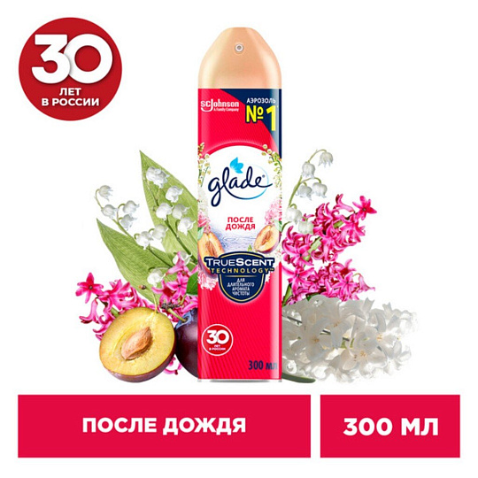 Освежитель воздуха Glade, 300 мл, После дождя, 650873