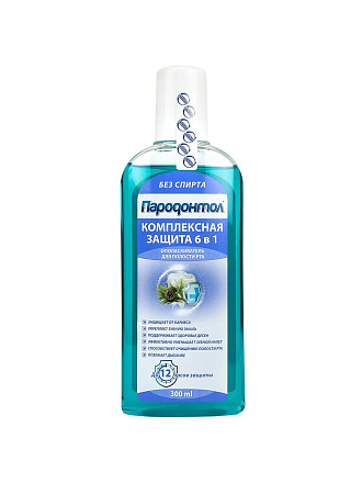 Ополаскиватель для полости рта Пародонтол, Комплексная защита 6в1, 300 мл