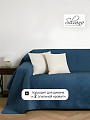 Покрывало 2-спальное, 200х180 см, 100% полиэстер, стеганое, Silvano, Ультрасоник Греция, синее - фото 3