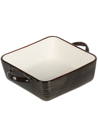 Форма для запекания керамика, 14х18.7х5.2 см, 0.7 л, прямоугольная, Графит, Y4-9041