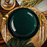 Тарелка десертная, керамика, 20 см, круглая, Эмеральд, Daniks, Y4-7617, зеленая - фото 2