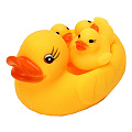 Набор фигурок-пищалок Игроленд, Уточка, 10х8х7 см, резина, 4 шт, 262-136