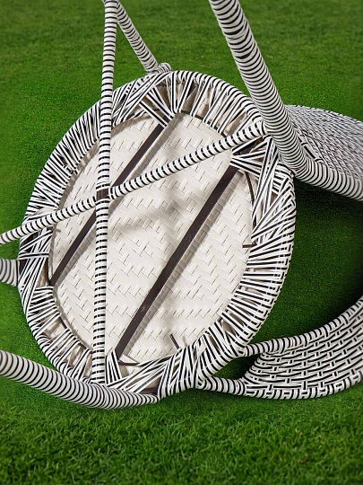 Кресло садовое искусственный ротанг, 42 см, подушка, 120 кг, для набора, T2022-7058