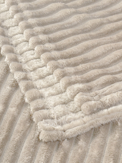 Плед 180х200 см, микрофибра, 100%пэ, 280г, Silvano, Неаполь, ваниль