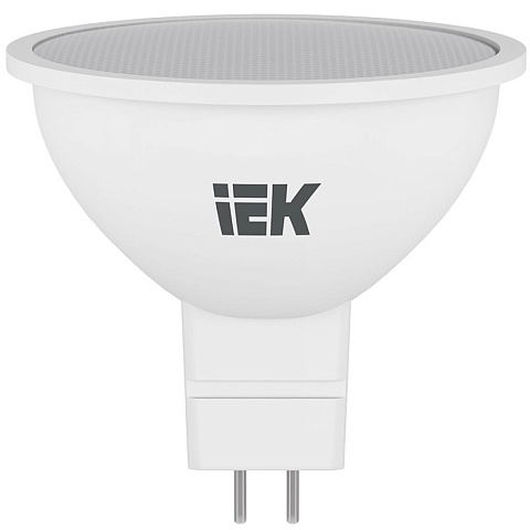 Лампа светодиодная GU5.3, 9 Вт, 60 Вт, 230 В, софит, 4000 К, свет нейтральный белый, IEK, MR16, LED