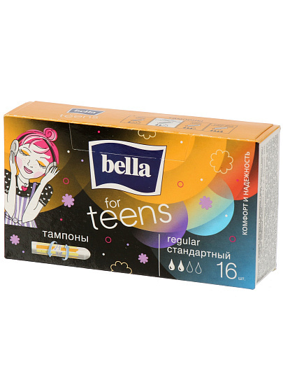 Тампоны Bella, For Teens Regular, 16 шт, BE-032-RE16-E02