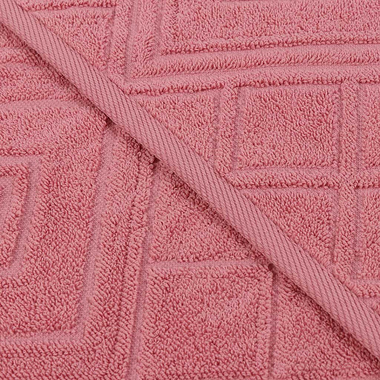 Полотенце банное 50х90 см, 100% хлопок, 450 г/м2, жаккард, Ромбы 4444, Авангард, жимолость, 171, Россия