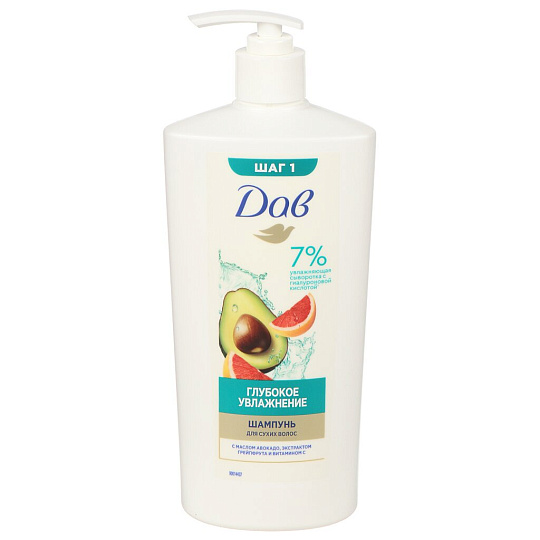 Шампунь Dove, Hair Therapy Глубокое увлажнение, 630 мл