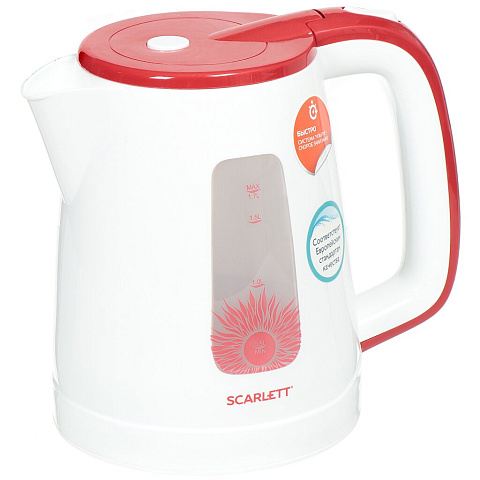 Чайник электрический пластиковый Scarlett SC-EK18P37, 1.7 л, 2.2 кВт
