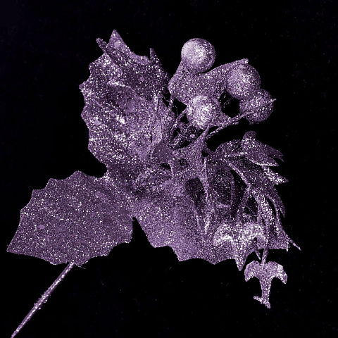 Цветок искусственный декоративный 20 см, фиолетовый, Пуансеттия, SYJFY-382102