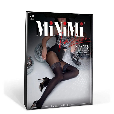 Колготки Minimi, Nuance Lurex, 70 DEN, р. 3, nero/черные