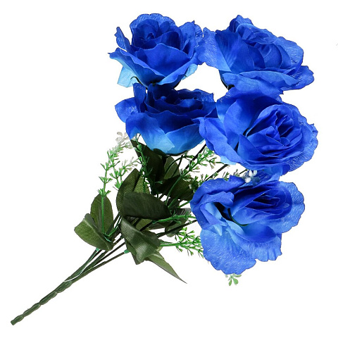 Цветок искусственный декоративный пасхальный, Роза, 38 см, в ассортименте, FY051
