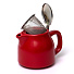 Чайник заварочный керамика, 0.5 л, с ситечком, Феличита, 109-06006, матовый красный - фото 2