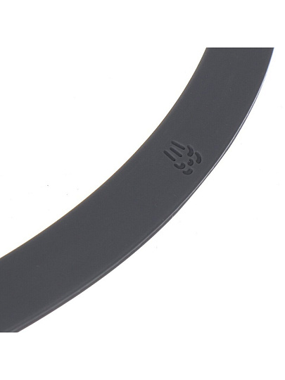 Крышка для посуды стекло, 26 см, Daniks, Мрамор, кнопка силикон, серая, с силиконовым ободом, HA360-2