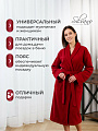 Халат унисекс, махровый, 100% хлопок, бордовый, М, 48-50, Silvano - фото 3