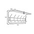 Вешалка настенная 6 крючков, с полкой 80, 73х22х26.5 см, ЗМИ, ВСП 7 БС, белое серебро - фото 2