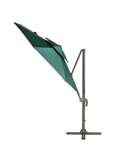 Зонт садовый 3х3 м, зеленый, с регулировкой наклона, C080007