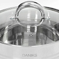 Кастрюля нержавеющая сталь, 10 л, крышка стекло, Daniks, Общепит, SD-6BP-10, индукция - фото 9