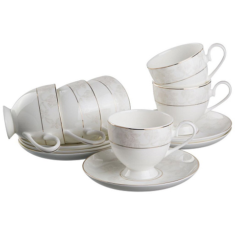 Сервиз чайный из фарфора, 12 предметов, Снежная королева 440-071