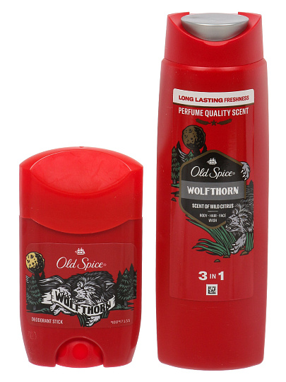 Набор подарочный для мужчин, Old Spice, Wolfthorn, дезодорант стик 50 мл + гель для душа 250 мл