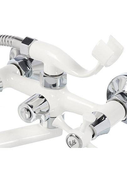 Смеситель для ванны, Эверест, с кран-буксой, белый, B23-0647