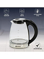 Чайник электрический Lofter, 1.8 л, с подсветкой, 1500 Вт, скрытый нагревательный элемент, вращающаяся подставка, стекло - фото 10