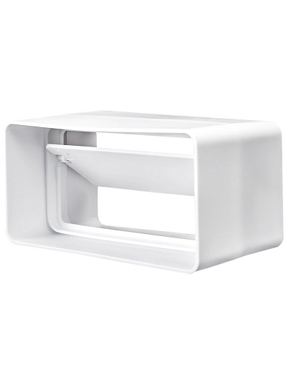 Соединитель вентиляционный пластик, 60х120 мм, обратный клапан, Event, 60120СКПО