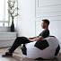 Кресло мешок для отдыха 100х100х100 см, оксфорд, белый, черный, Мяч, КМ675-МТ003 - фото 2