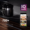 Мультиварка Polaris, PMC 0528 Wi Fi IQ Home, 40, 5 л, 750 Вт, тефлоновое покрытие чаши, антипригарное покрытие, черный с серебристым - фото 3