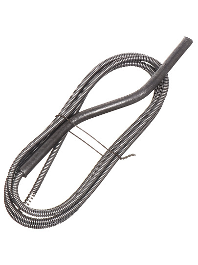 Трос сантехнический канализационный, диаметр 6 мм, пружина, 1 мм, 2 м, СантехКреп, 3.1.2.2.