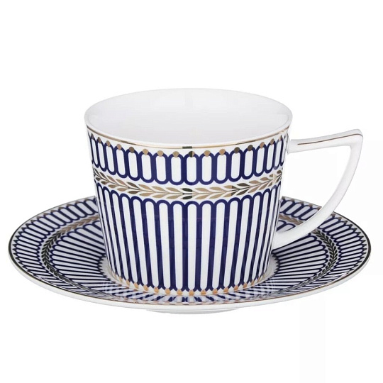 Чайная пара фарфор, 2 предмета, на 1 персону, 250 мл, Millimi, Граф Монте-Кристо, 802-041