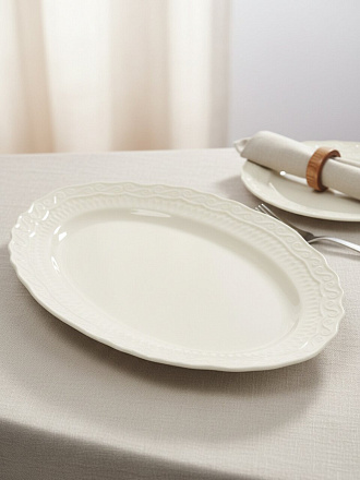 Блюдо фарфор, овальное, 15х21.4 см, Фрея, Blue bird, BB-OD21-0103